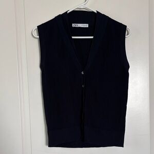 Navy sweater vest